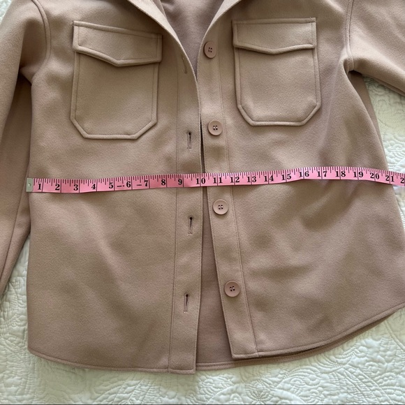 Avec Les Filles Pink Shirt Jacket - Picture 6 of 11